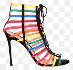 Rainbow Emoji,High Heel Shoe And Handcuff Emoticon