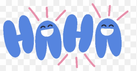 Haha Smiley Faces With Pink Expression Lines On Haha In Blue Emoji,Puffed Out Cheek Emoticon In Text