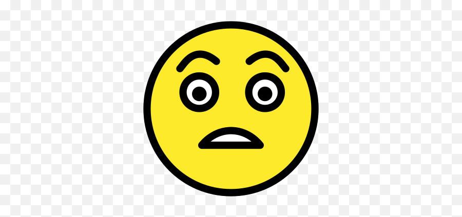 Frightened Face Emoji,Emoticon Frightened Transparent