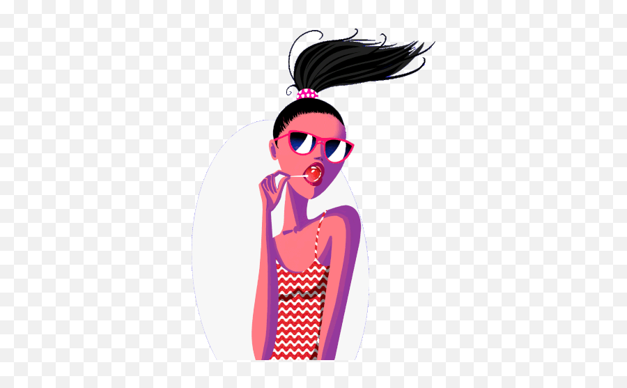 Lollipop Girl Power Sticker - Lollipop Girl Power Girlfriend Emoji,Sucking Lolipos Emoticon