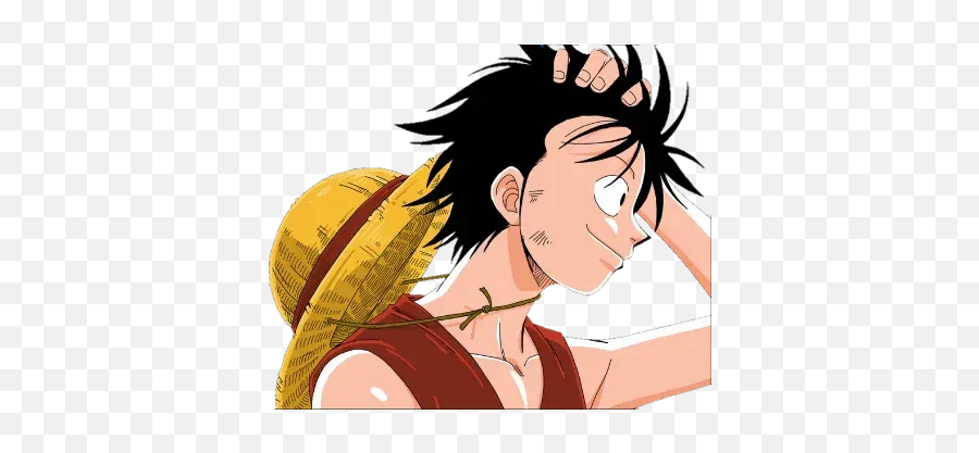 Luffy Sticker Pack - Stickers Cloud Emoji,Spiking Girls Emotions