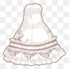 Freetoeditdress White Gacha Gachadress Gachalife - Love Nikki Dress Tea Party Emoji,White Emoji Dress