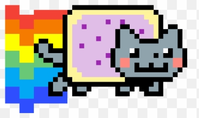 Pixilart - Nyan Cat By Sk1es Emoji,Cat Text Emoji