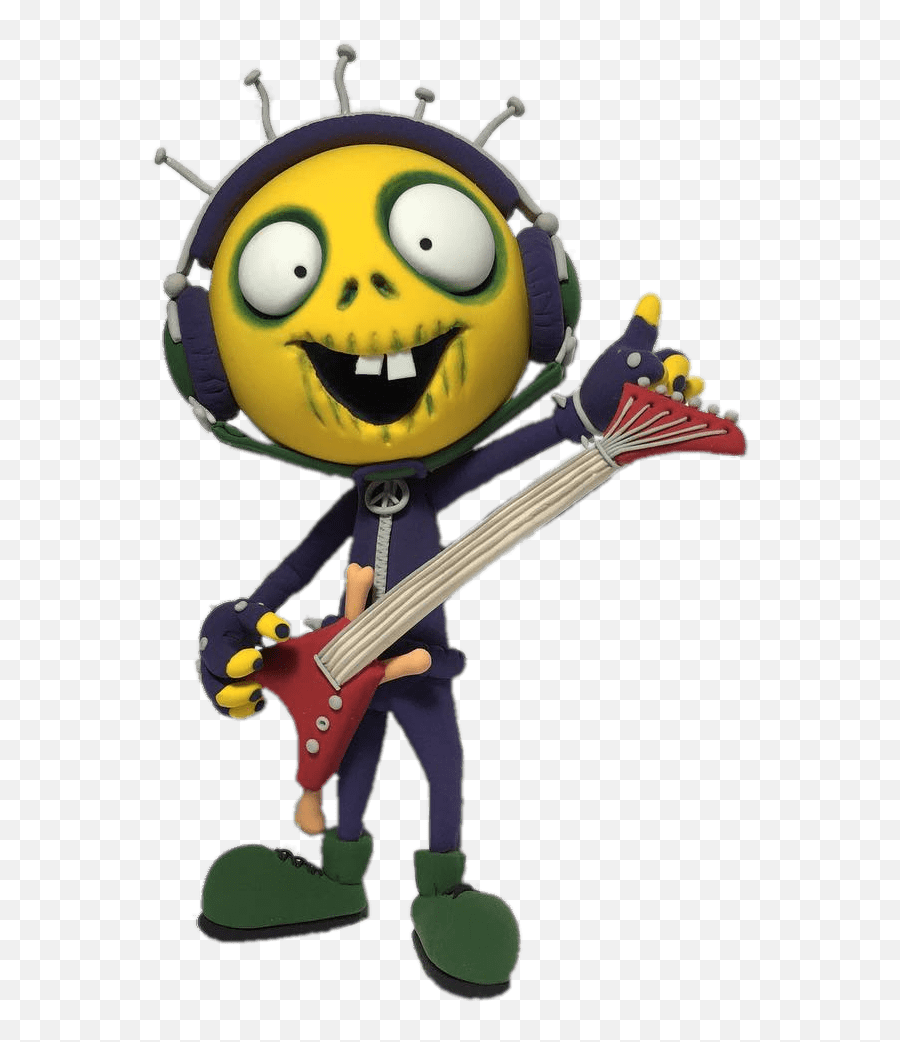 Zombill Playing His Guitar Transparent - Zombie Emoji,Dumb Emoticon