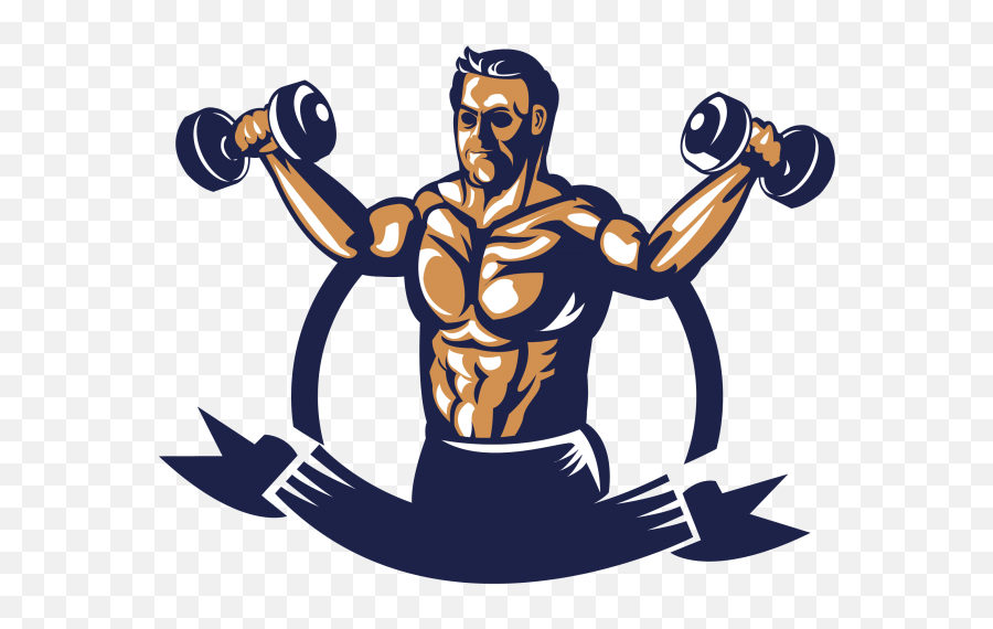 Fitness Clipart Weight Lifting Fitness - Bodybuilder Poster Vector Emoji,Weight Lifter Emoji