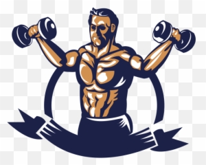 Fitness Clipart Weight Lifting Fitness - Bodybuilder Poster Vector Emoji,Weight Lifter Emoji