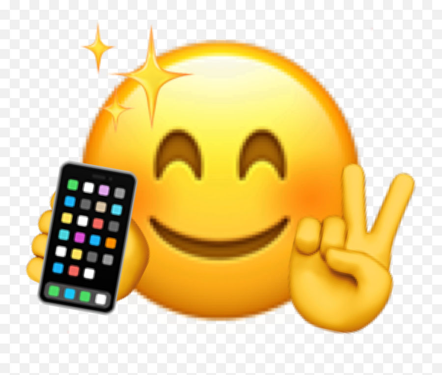 Phone Emoji Image By Arianacomp - Happy,Emoji On Phone