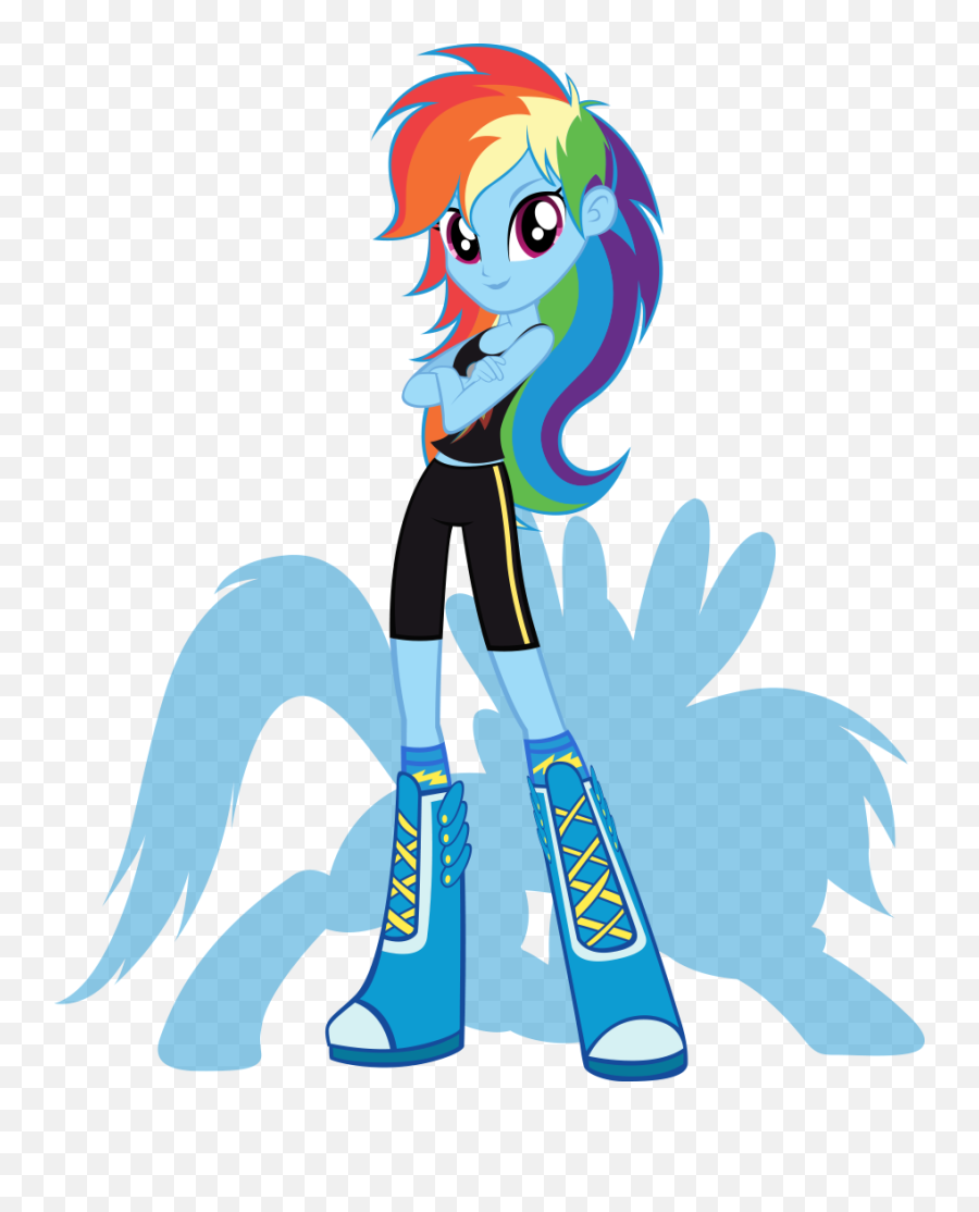 Rainbow Dash - Cia Dos Gifs Girls Rainbow Dash Equestria Girls Emoji,Bigli Migli Emoticons