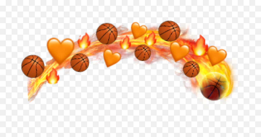 Basketball Crown Sticker By Ava Silva - For Basketball Emoji,Where Is The Basketball Emoji
