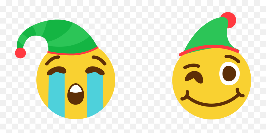 Christmas Smiley Faces Clip Art - Smiley Emoji,Christmas Emoticons