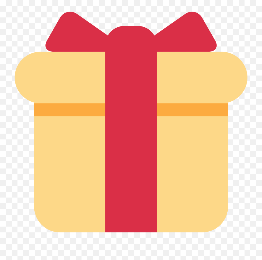 Wrapped Gift Emoji - Emoticone Cadeau,Gift Emoji