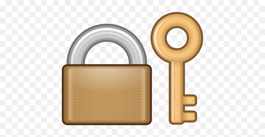 Locked Emoji - Locked And Key Png,Lock Emoji