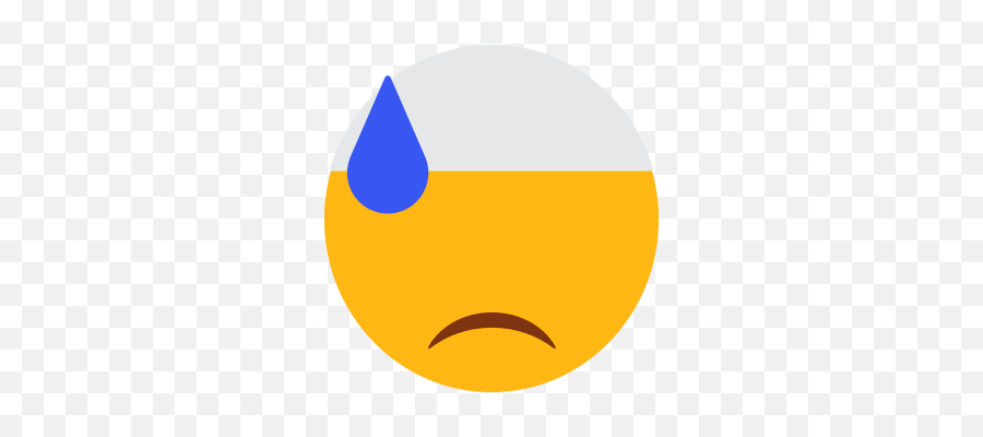 Cap Cold Sweat Dissapointed Face Emoji Face Islam Muslim - Dot,Snowflake Face Emoji
