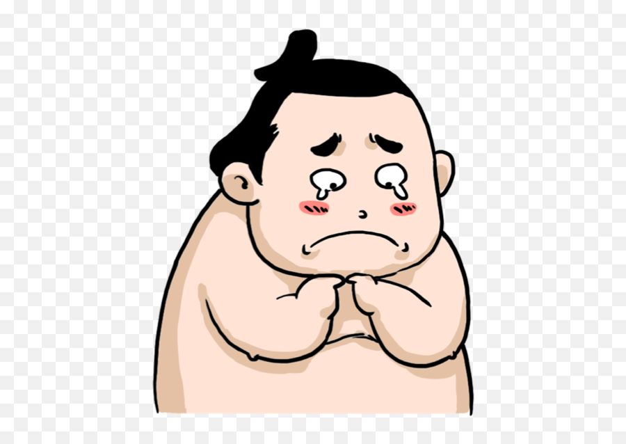 Ringo The Sumo Wrestler Stickers - Ugly Emoji,Sumo Wrestler Emoji