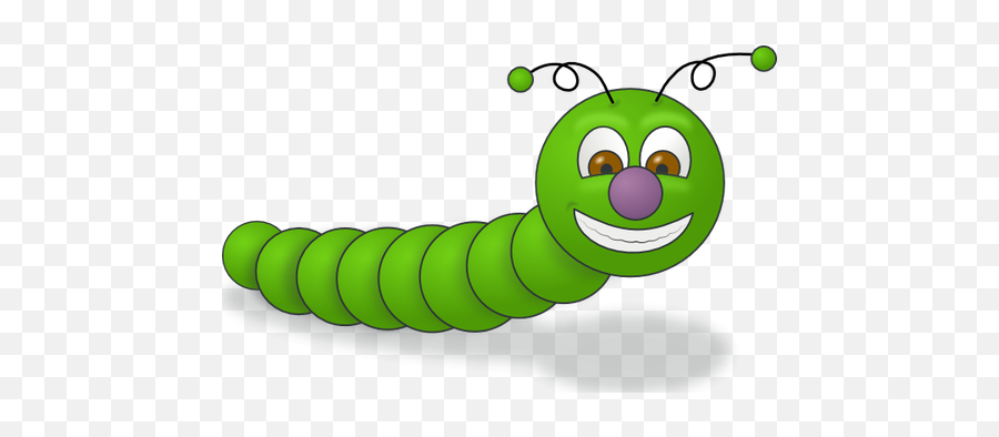 Caterpillar Clip Art - Clip Art Worm Emoji,Book Caterpillar Emoji