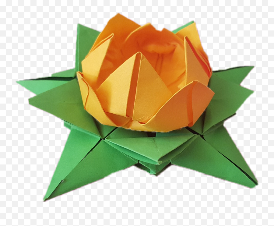 Scorigami Origami Paper Flower Sticker - Origami Emoji,Origami Emoji