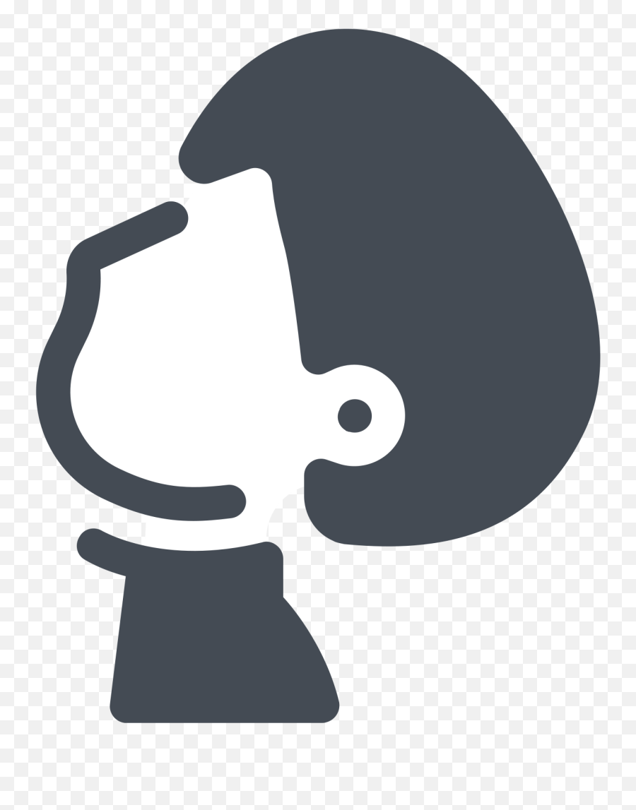 Profile Face Icon - Icon Clipart Full Size Clipart Hair Design Emoji,Flat Face Emoji