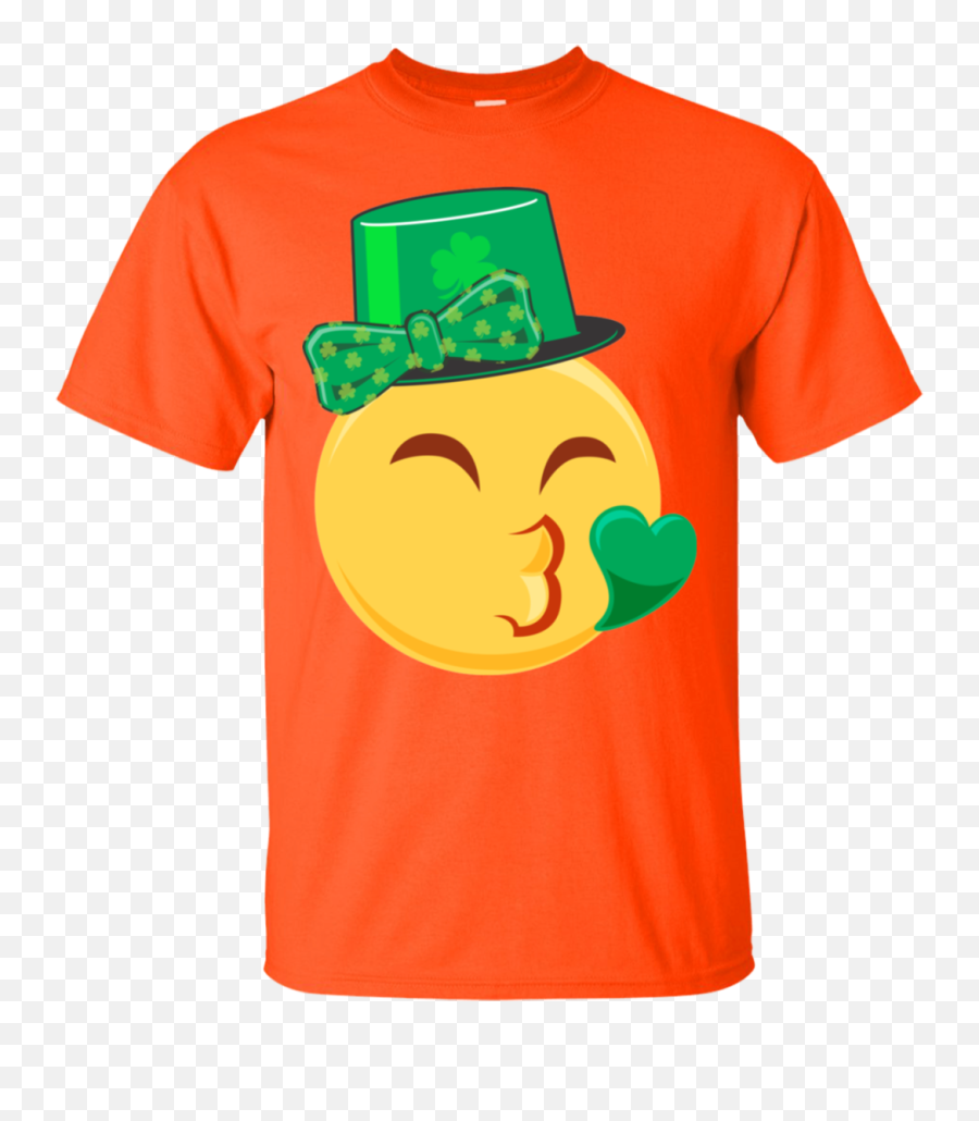 Emoji Saint Patricks Day Shirt Girls Green Heart Eyes Bow - Fire Department St Day Shirts,Free St Patricks Day Emoticon