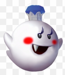 Queen Booline - Luigis Mansion Queen Boo Emoji,Booing Emoticon