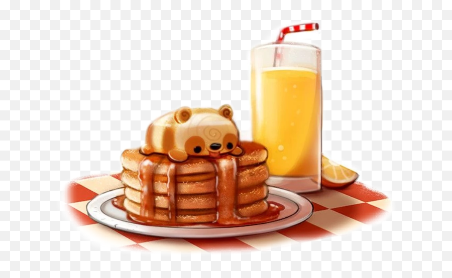 Waffles Sticker Challenge - Animal Food Drawing Emoji,Waffle And Pancake Emojis