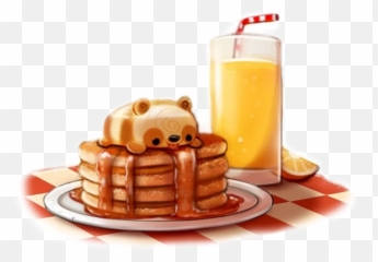 Waffles Sticker Challenge - Animal Food Drawing Emoji,Waffle And Pancake Emojis