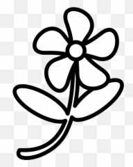 Free Black Outline Cliparts Download Free Clip Art Free - Flower Clipart Outline Emoji,Solid Color Vs Outline Emoji