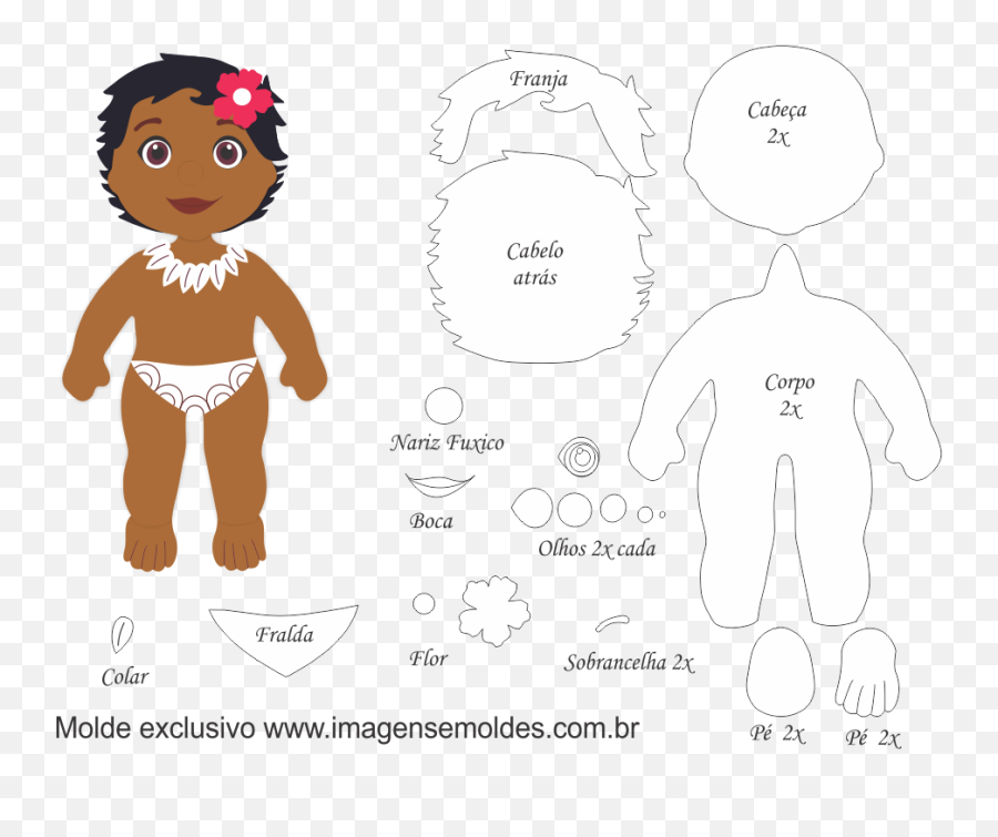 Maui - Molde Da Moana Em Eva Emoji,Maria Chiquinha Emoticon Whatsapp