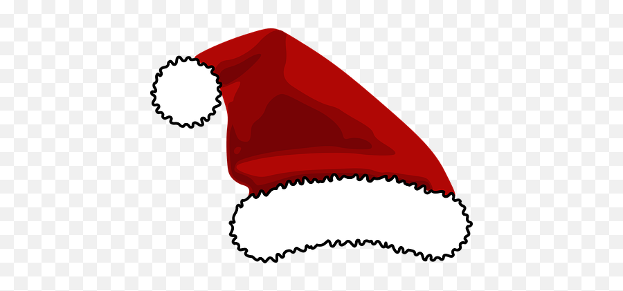 Free Santa Hat Christmas Vectors - Clipart Santa Claus Hat Emoji,Lipstick Santa Hat Emoticons