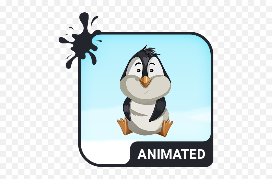 Cute Pengu Animated Keyboard U2013 Apps On Google Play - Phoenix Icon Animated Emoji,Labrador Emoticons