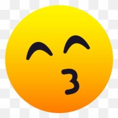 Emoji Kissing Face Kissing - Bisou Emoji,Upside Down Face Emoji