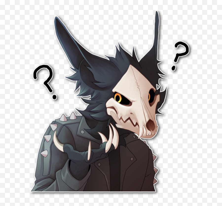 When I Got A Free Fay Long Time Ago - Skull Wolf Furry Art Emoji,Deviantart Emoticon Codes