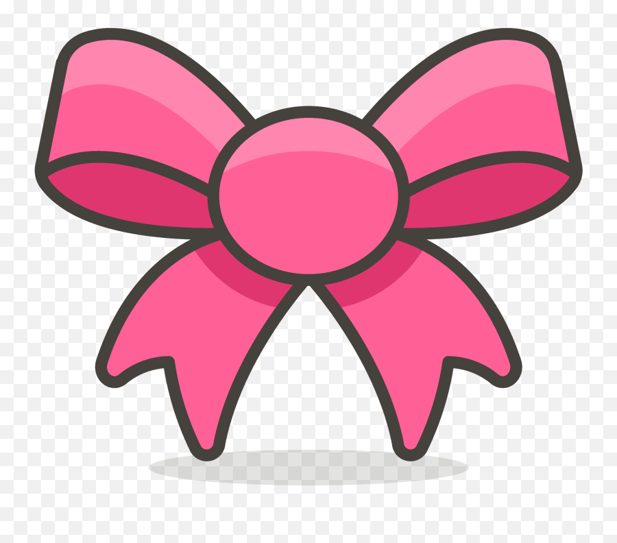 Ribbon Emoji Clipart - Pita Pink Vector Png,Ribbon Emoji