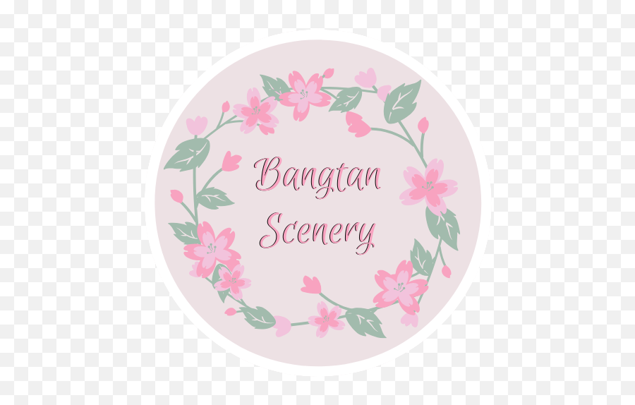 Bangtan Scenery - Floral Emoji,Emotions Japanese Wink Tongue