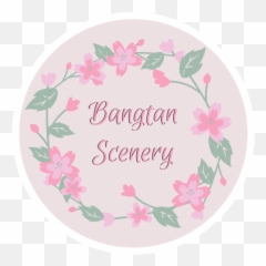 Bangtan Scenery - Floral Emoji,Emotions Japanese Wink Tongue