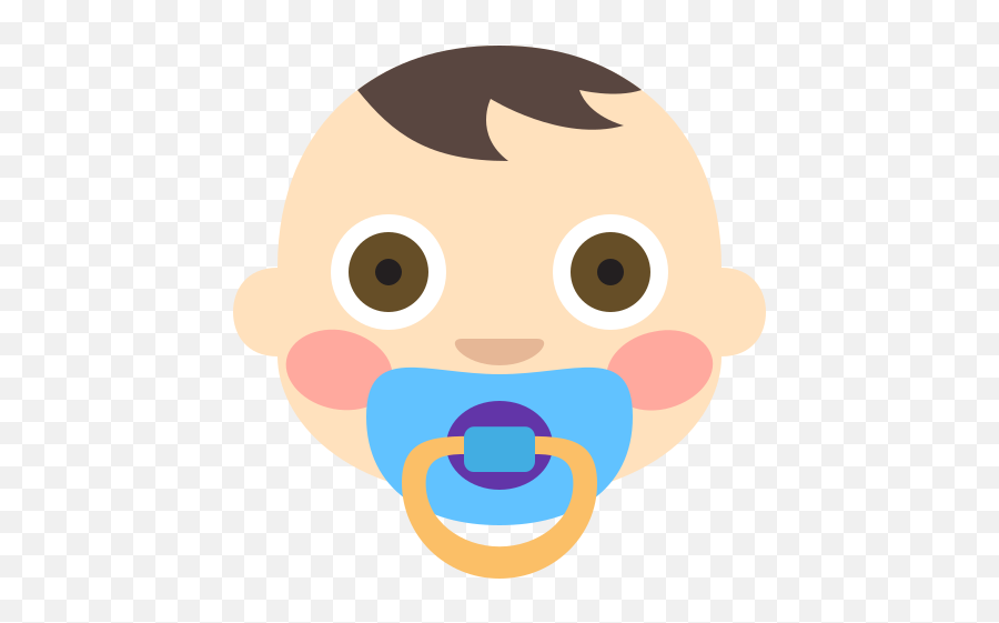 Bebé Tono De Piel Claro Emoji Imagen Grande De Alta - Joypixels,Emoticon Carita Sonriente Al Reves