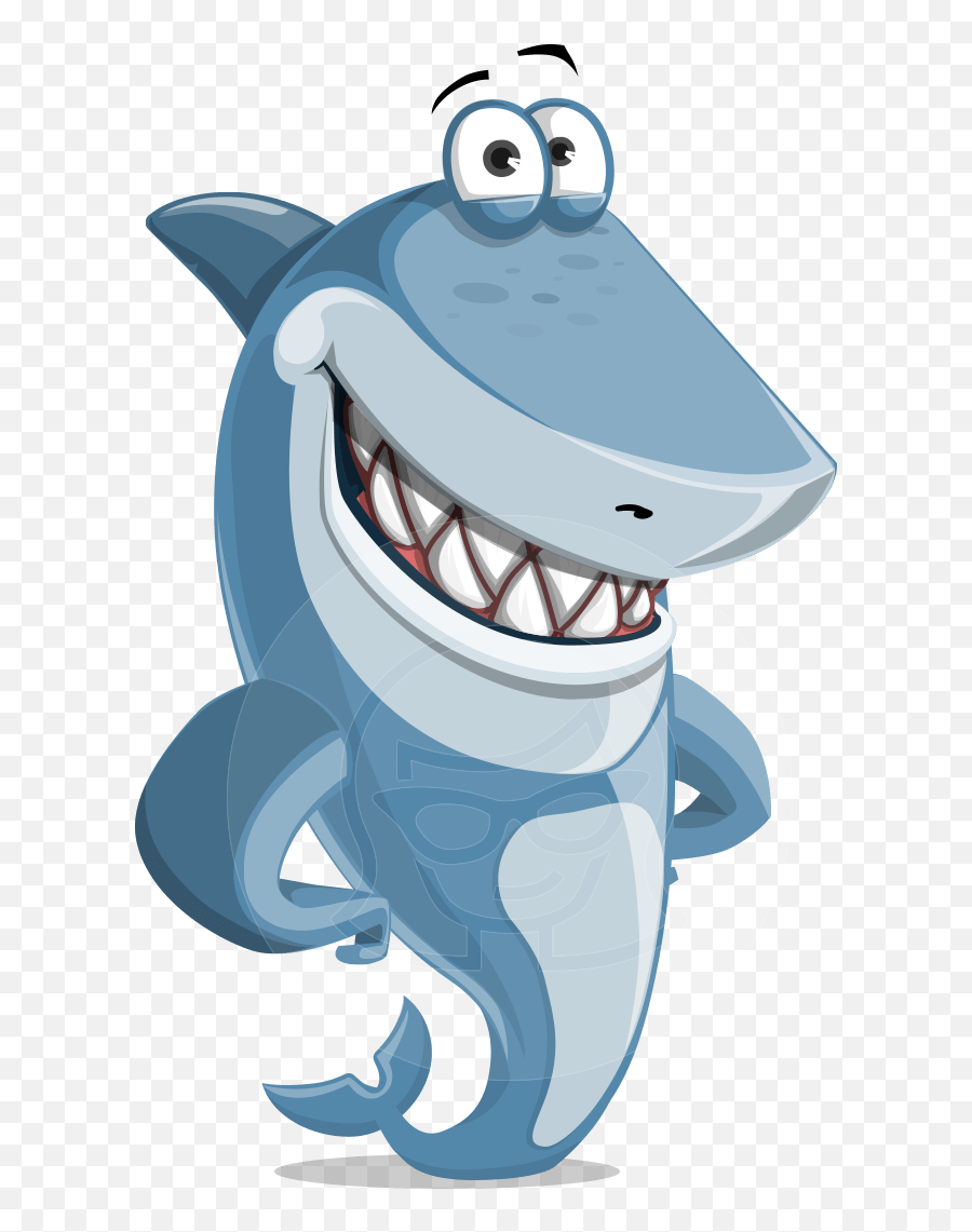 Shark Cartoon Vector Character - Cartoon Shark With Pencil Emoji,Smiley Emoticon Holding Good Blank Board