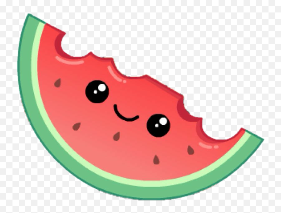 Watermelon Emoji Png Clipart - Watermelon Emoji Transparent Background,Cucumber Emoji