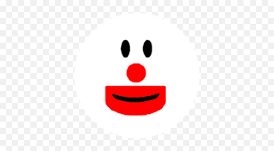 Happy Ending - Transparent Clown Face Paint Emoji,Boblox Emoticon