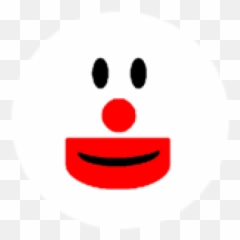 Happy Ending - Transparent Clown Face Paint Emoji,Boblox Emoticon
