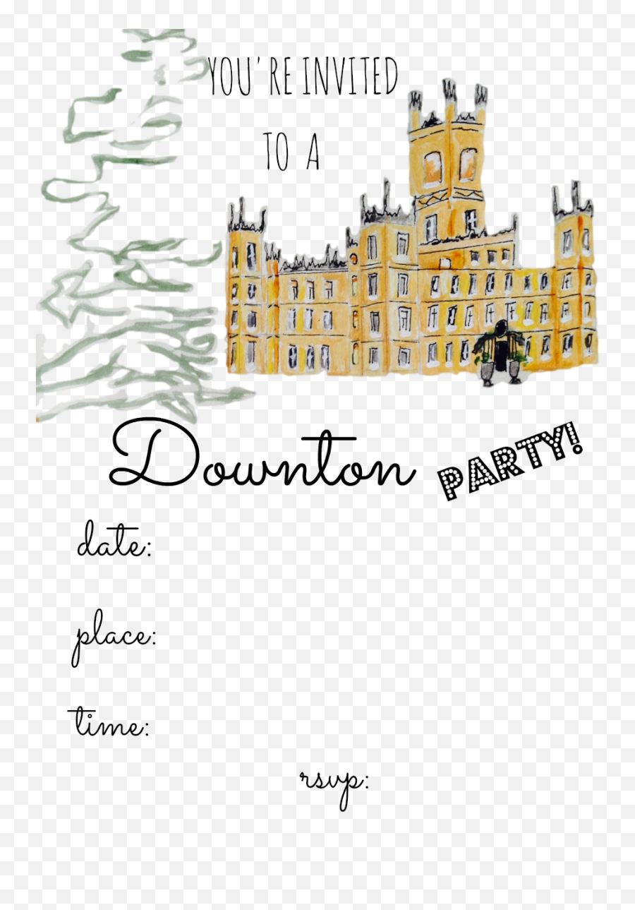Downton Abbey Series Finale Viewing - Downton Abbey Party Invite Emoji,Emotions Trip Downton Abby Quotes