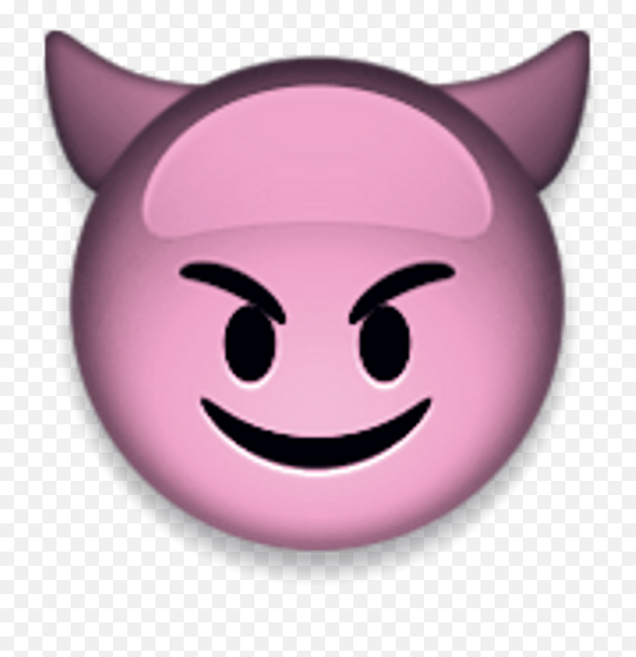 Devil Emoji Png - Emoji Emojis Devil Grunge Pink,Pink Ribbon Emoji