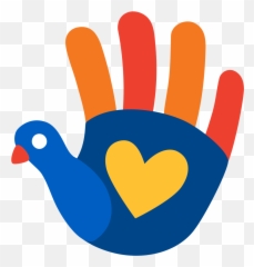 Friendsgiving Turkey Hand - Turkey Hand Clip Art Emoji,Emoji 91