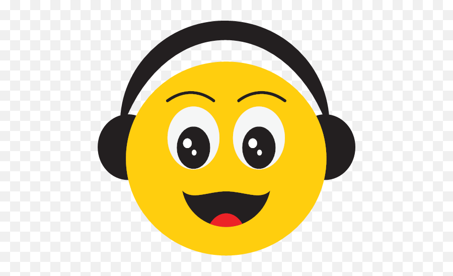 Happy Listen To Music Smiley Icon - Happy Smile Emoji,Music Emoji Png