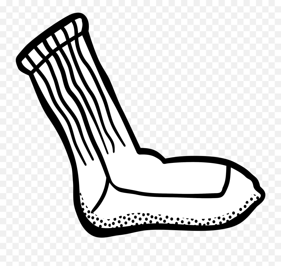Sock Clipart Colourful Sock Sock Colourful Sock Transparent - Long Socks Clip Art Black White Emoji,Custom Emoji Socks