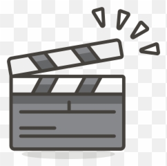 Clapper Board Emoji Clipart - Clapper Board Emoji,Emoji Board