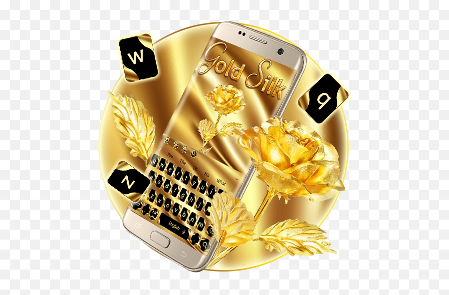 Gold Silk And Rose Keyboard - Apps En Google Play Smartphone Emoji,Ankit Emoji Stickers