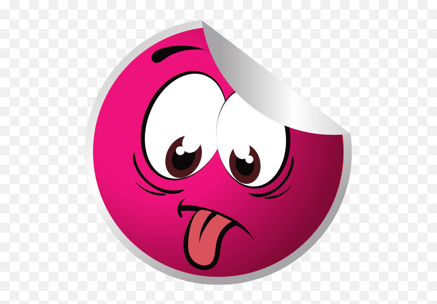 Tongue Stuck Out Face Tongue Stuck - Cartoon Emoji,Tongue Stuck Out Emoticon