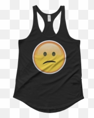 Emoji Tank Top - Emoji Tongue Out Tank Top,Map Emoji Png
