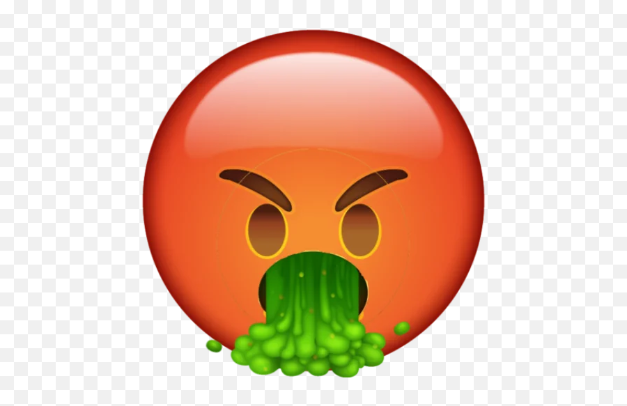 Sometimes A New Emoji Is Required - Angry Throw Up Emoji,Puking Emoji
