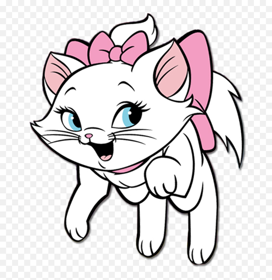 Marie Disney Kit - Marie Aristocats No Background Clipart Marie Aristocats No Background Emoji,Disney Emoji Pillows